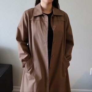 Vintage London Fog Trench Coat Brown
